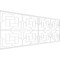 Ekena Millwork Set of Four Panels for 94 1/2"W x 36 1/4"H Loveland Fretwork Wainscot Wall Paneling WPKP18X01X47LLD - alternate 1
